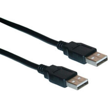 AISH USB 2.0 Type A Male to Type A Male Cable Black 10 foot AI50513